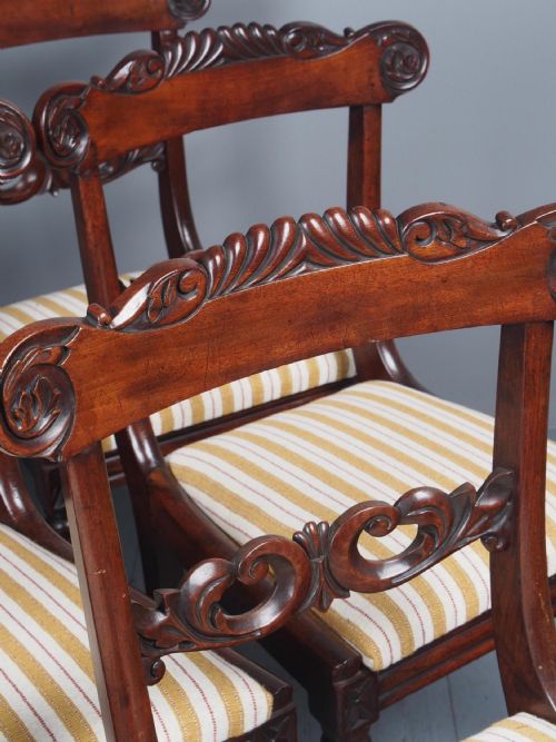SET OF 8 REGENCY MAHOGANY DINING CHAIRS - ADDITIONAL PHOTO 6