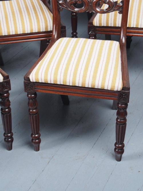 SET OF 8 REGENCY MAHOGANY DINING CHAIRS - ADDITIONAL PHOTO 10
