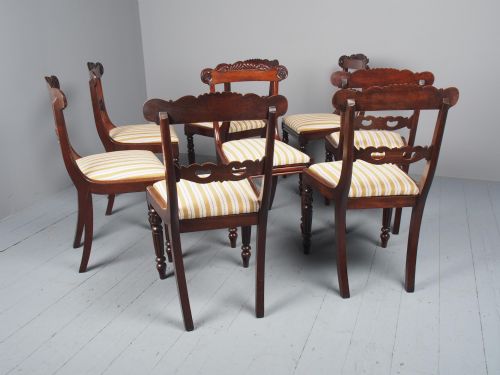 SET OF 8 REGENCY MAHOGANY DINING CHAIRS - ADDITIONAL PHOTO 13