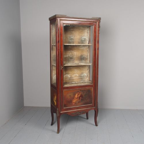 VERNIS MARTIN MAHOGANY DISPLAY CABINET - ADDITIONAL PHOTO 1