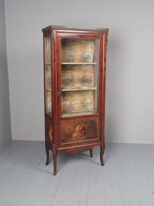 VERNIS MARTIN MAHOGANY DISPLAY CABINET - ADDITIONAL PHOTO 5
