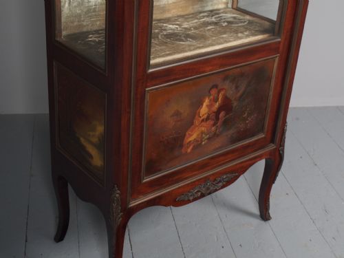 VERNIS MARTIN MAHOGANY DISPLAY CABINET - ADDITIONAL PHOTO 7