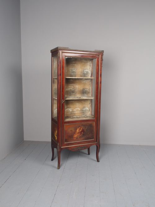 VERNIS MARTIN MAHOGANY DISPLAY CABINET - ADDITIONAL PHOTO 8