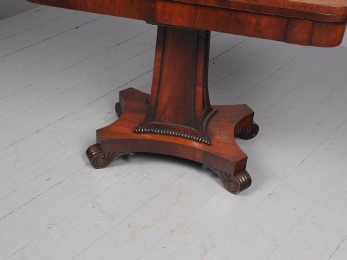 ANTIQUE WILLIAM IV ROSEWOOD FOLDOVER TEA TABLE - ADDITIONAL PHOTO 9