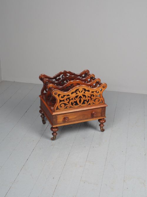 ANTIQUE VICTORIAN ROSEWOOD FOLIATE DESIGN CANTERBURY - ADDITIONAL PHOTO 1
