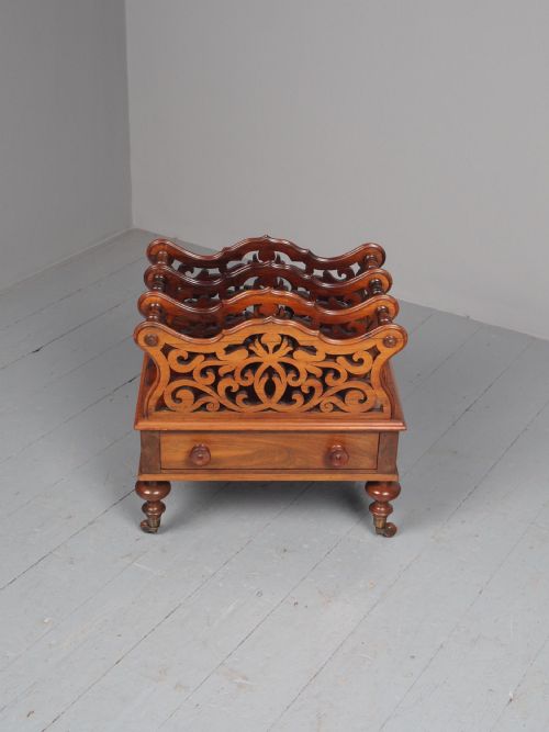ANTIQUE VICTORIAN ROSEWOOD FOLIATE DESIGN CANTERBURY - ADDITIONAL PHOTO 2