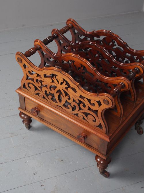 ANTIQUE VICTORIAN ROSEWOOD FOLIATE DESIGN CANTERBURY - ADDITIONAL PHOTO 5