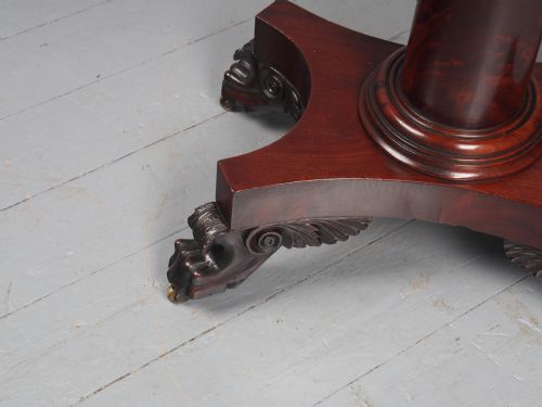 ANTIQUE GEORGE IV MAHOGANY FOLDOVER TEA TABLE - ADDITIONAL PHOTO 16