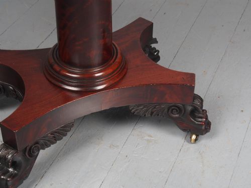 ANTIQUE GEORGE IV MAHOGANY FOLDOVER TEA TABLE - ADDITIONAL PHOTO 17