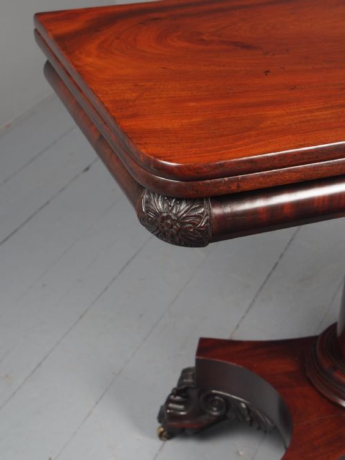 ANTIQUE GEORGE IV MAHOGANY FOLDOVER TEA TABLE - ADDITIONAL PHOTO 18