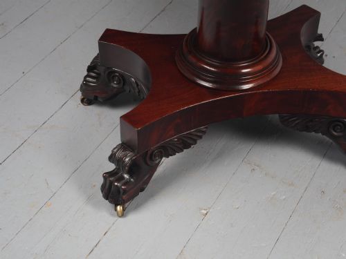 ANTIQUE GEORGE IV MAHOGANY FOLDOVER TEA TABLE - ADDITIONAL PHOTO 21