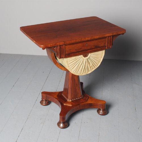 Antique William IV Rosewood Work Table