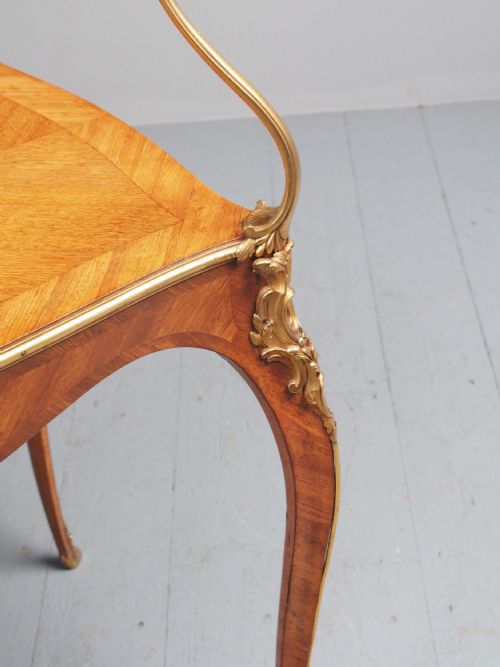 VICTORIAN FRENCH WALNUT ETAGERE OR SIDE TABLE - ADDITIONAL PHOTO 8
