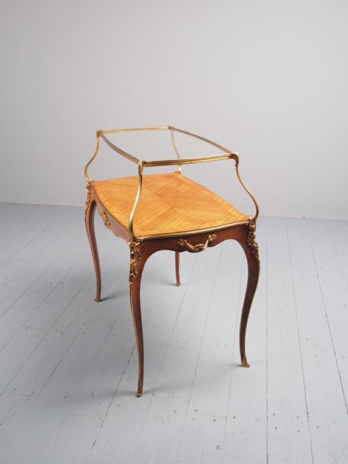 VICTORIAN FRENCH WALNUT ETAGERE OR SIDE TABLE - ADDITIONAL PHOTO 14