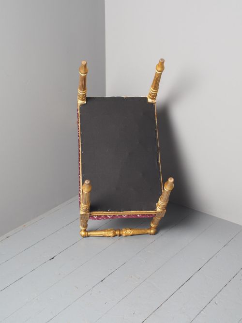 ANTIQUE ADAMS STYLE GILDED WINDOW SEAT - ADDITIONAL PHOTO 11
