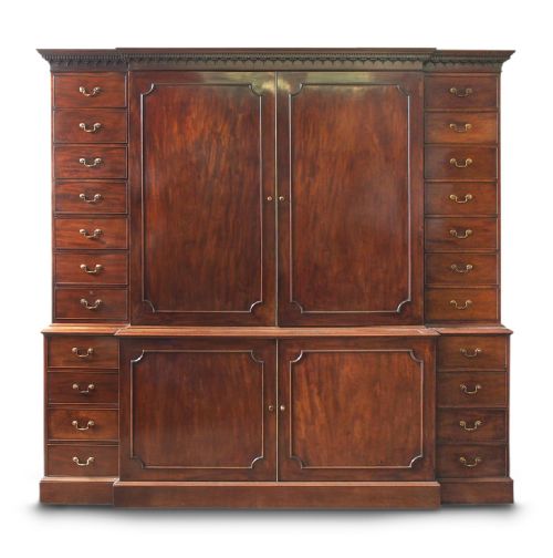 Antique George III Mahogany Estate Cabinet