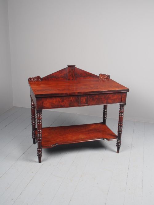 ANTIQUE WILLIAM IV MAHOGANY SIDE TABLE - ADDITIONAL PHOTO 1