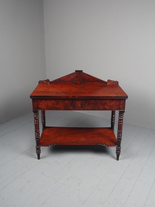 ANTIQUE WILLIAM IV MAHOGANY SIDE TABLE - ADDITIONAL PHOTO 2