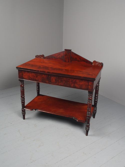 ANTIQUE WILLIAM IV MAHOGANY SIDE TABLE - ADDITIONAL PHOTO 3
