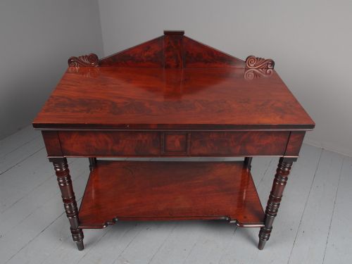 ANTIQUE WILLIAM IV MAHOGANY SIDE TABLE - ADDITIONAL PHOTO 5