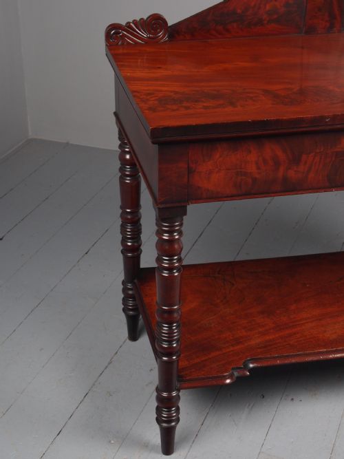 ANTIQUE WILLIAM IV MAHOGANY SIDE TABLE - ADDITIONAL PHOTO 6