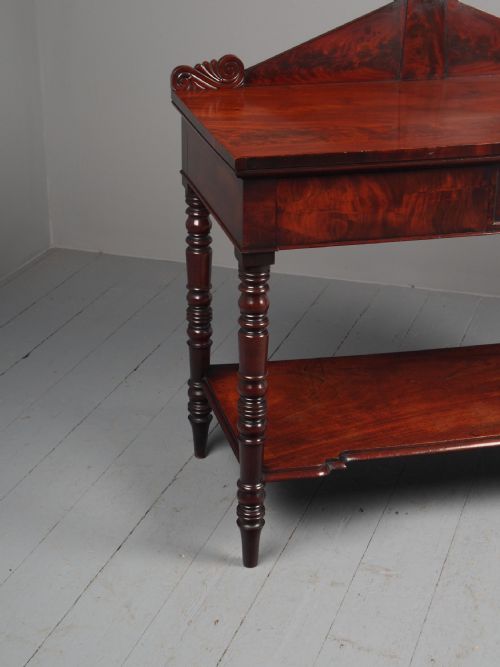 ANTIQUE WILLIAM IV MAHOGANY SIDE TABLE - ADDITIONAL PHOTO 7