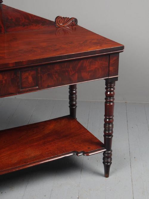 ANTIQUE WILLIAM IV MAHOGANY SIDE TABLE - ADDITIONAL PHOTO 8