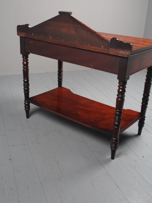 ANTIQUE WILLIAM IV MAHOGANY SIDE TABLE - ADDITIONAL PHOTO 11