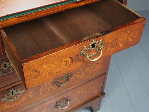 EARLY 19TH CENTURY LARGE DUTCH MARQUETRY BUREAU - ADDITIONAL PHOTO 13