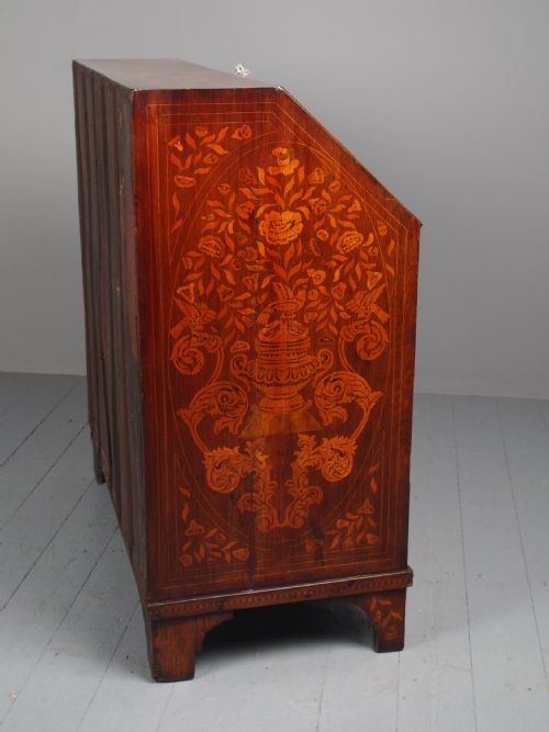 EARLY 19TH CENTURY LARGE DUTCH MARQUETRY BUREAU - ADDITIONAL PHOTO 14