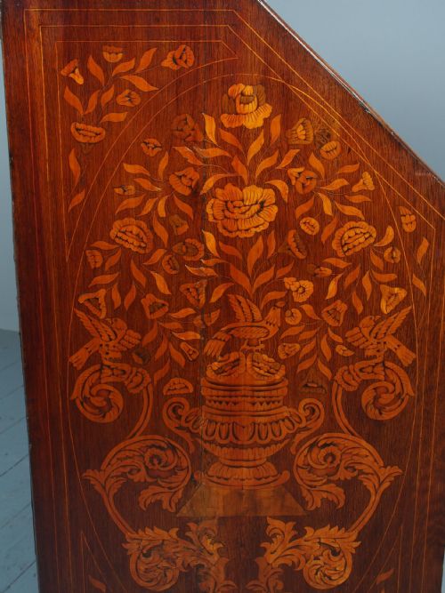 EARLY 19TH CENTURY LARGE DUTCH MARQUETRY BUREAU - ADDITIONAL PHOTO 15