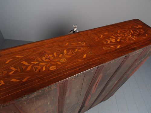 EARLY 19TH CENTURY LARGE DUTCH MARQUETRY BUREAU - ADDITIONAL PHOTO 19