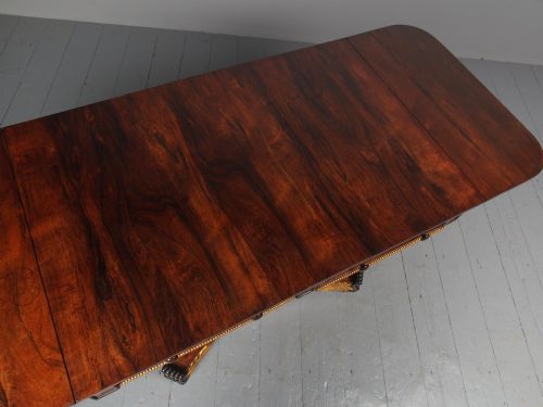 ANTIQUE REGENCY ROSEWOOD SOFA TABLE - ADDITIONAL PHOTO 8
