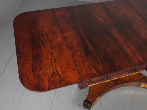 ANTIQUE REGENCY ROSEWOOD SOFA TABLE - ADDITIONAL PHOTO 9