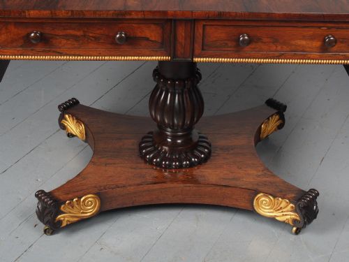 ANTIQUE REGENCY ROSEWOOD SOFA TABLE - ADDITIONAL PHOTO 10