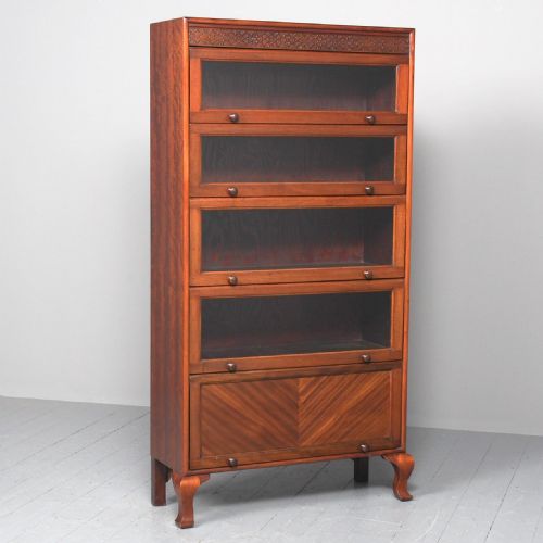 Mahogany 5 Door Sectional Bookcase