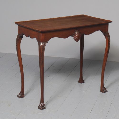 Antique Georgian Style Mahogany Silver Table