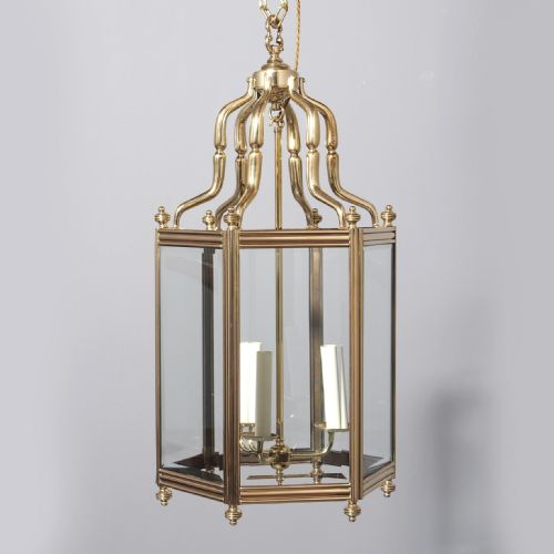 Victorian Cast Brass and Copper Hall Lantern