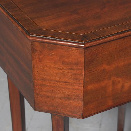 GEORGE III MAHOGANY WORK TABLE SIDE TABLE - ADDITIONAL PHOTO 3