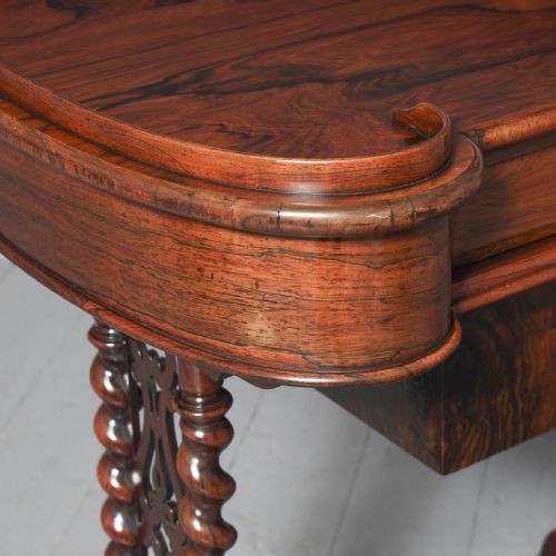 VICTORIAN ROSEWOOD WORK TABLE - ADDITIONAL PHOTO 4