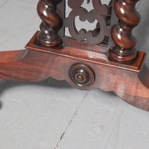 VICTORIAN ROSEWOOD WORK TABLE - ADDITIONAL PHOTO 9