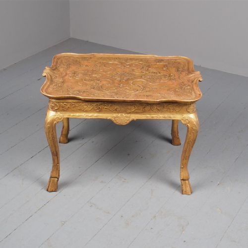 GEORGE I STYLE GILTWOOD TABLE