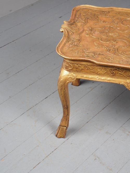 GEORGE I STYLE GILTWOOD TABLE - ADDITIONAL PHOTO 4