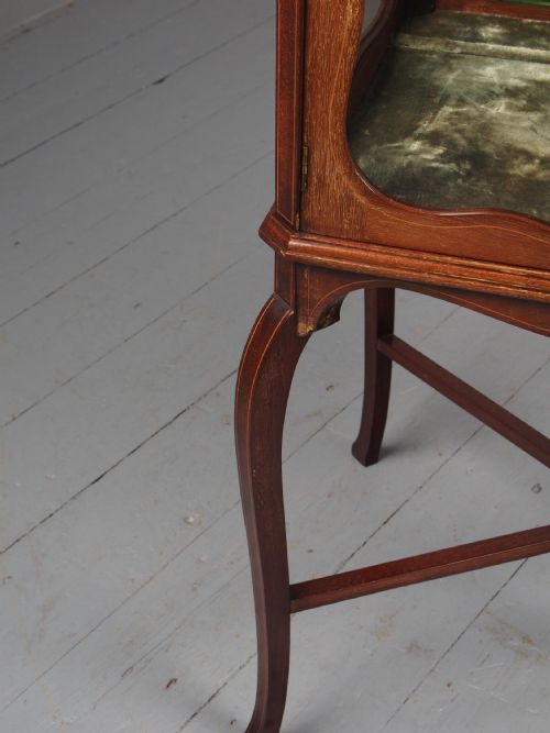 VICTORIAN INLAID MAHOGANY DISPLAY TABLE WHATNOT - ADDITIONAL PHOTO 6