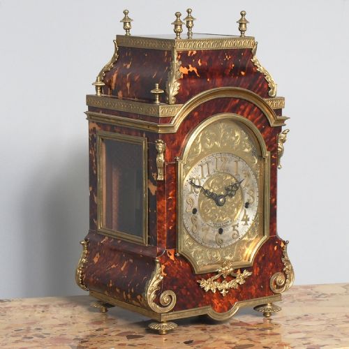 Tortoiseshell and Ormolu Mantel Clock