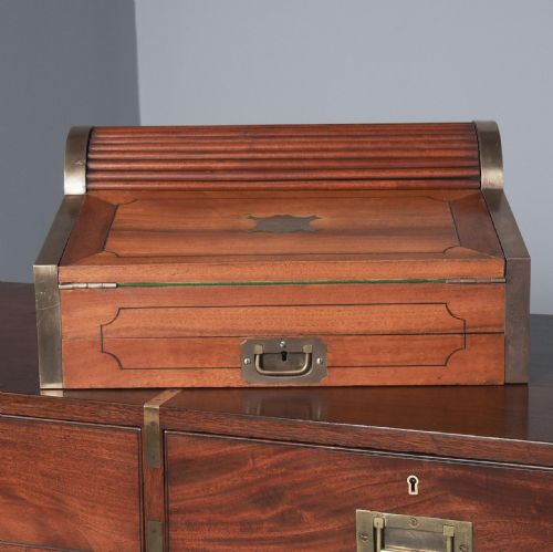 VICTORIAN COLONIAL CAMPHOR WOOD WRITING SLOPE - ADDITIONAL PHOTO 1