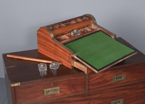 VICTORIAN COLONIAL CAMPHOR WOOD WRITING SLOPE - ADDITIONAL PHOTO 3