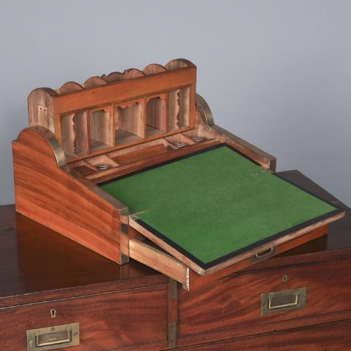 VICTORIAN COLONIAL CAMPHOR WOOD WRITING SLOPE - ADDITIONAL PHOTO 4