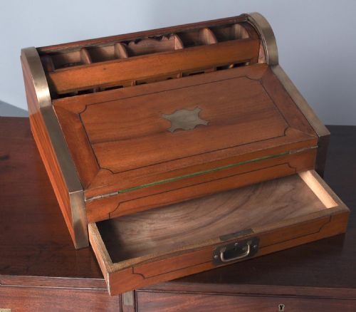 VICTORIAN COLONIAL CAMPHOR WOOD WRITING SLOPE - ADDITIONAL PHOTO 5