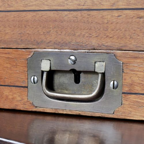VICTORIAN COLONIAL CAMPHOR WOOD WRITING SLOPE - ADDITIONAL PHOTO 8